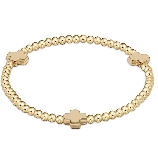 ENewton - Extends Signature Cross 3MM Gold Bracelet - Gold Trinity Jewelers  Pittsburgh, PA