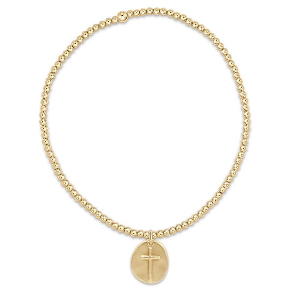 ENewton - Extends Classic Gold 2MM Bracelet - Inspire Small Gold Disc Trinity Jewelers  Pittsburgh, PA