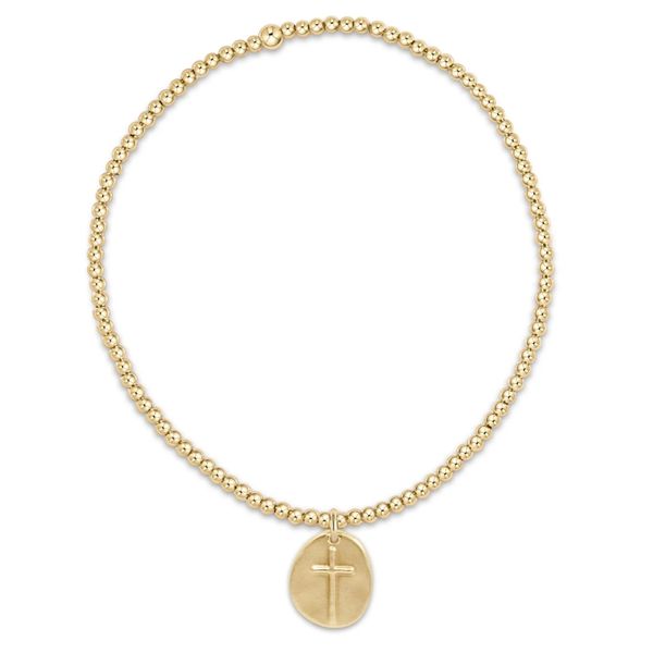 ENewton - Extends Classic Gold 2MM Bracelet - Inspire Small Gold Disc Trinity Jewelers  Pittsburgh, PA