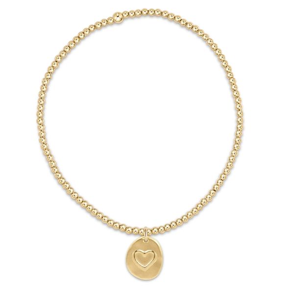 ENewton - Extends Classic Gold 2MM Bracelet - Inspire Love Small Gold Disc Trinity Jewelers  Pittsburgh, PA