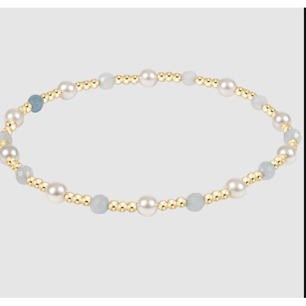 Enewton - Extends Pearl Sincerity 4MM Gem Bracelet - Aquamarine Trinity Jewelers  Pittsburgh, PA