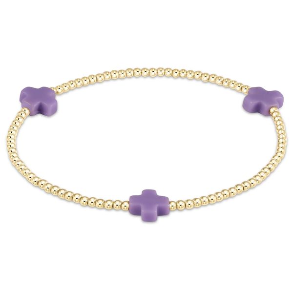 Enewton Siganture Cross 2mm Gold Bracelet - Purple Trinity Jewelers  Pittsburgh, PA