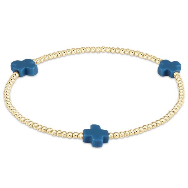 Enewton Siganture Cross 2mm Gold Bracelet - Cobalt Trinity Jewelers  Pittsburgh, PA