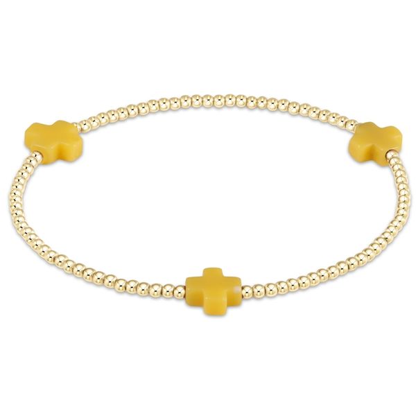 Enewton Siganture Cross 2mm Gold Bracelet - Canary Trinity Jewelers  Pittsburgh, PA