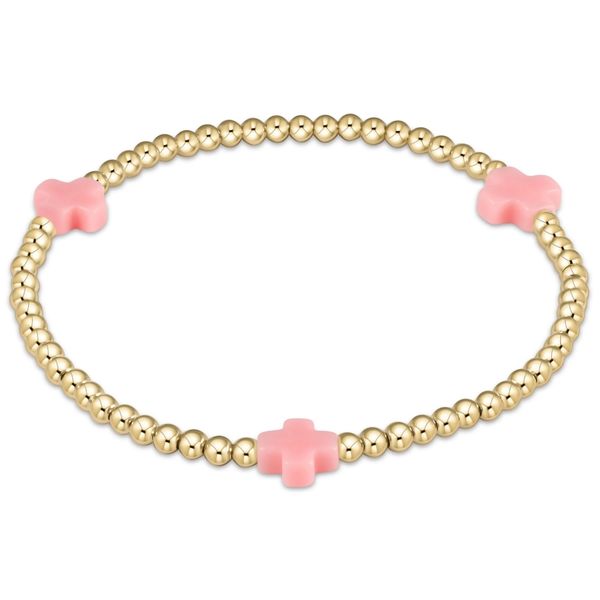 Enewton Signature Cross 3mm Gold Bracelet - Pink Trinity Jewelers  Pittsburgh, PA
