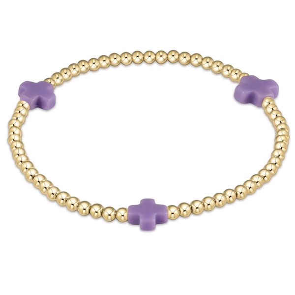 Enewton Signature Cross 3mm Gold Bracelet - Purple Trinity Jewelers  Pittsburgh, PA