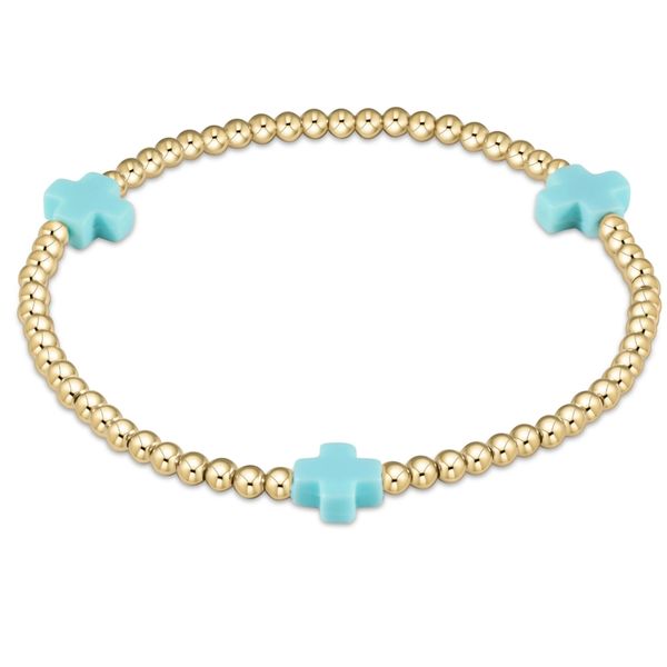 Enewton Signature Cross 3mm Gold Bracelet - Turquoise Trinity Jewelers  Pittsburgh, PA