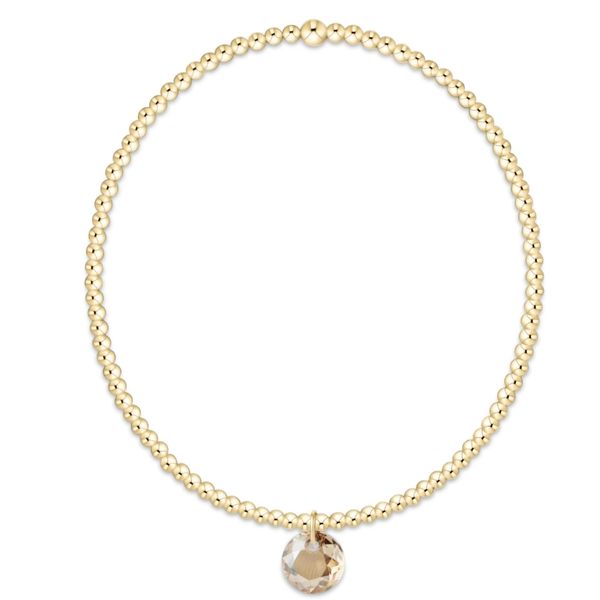 Enewton Classic Gold 2mm Bracelet - Reflection Small Charm - 11 Trinity Jewelers  Pittsburgh, PA