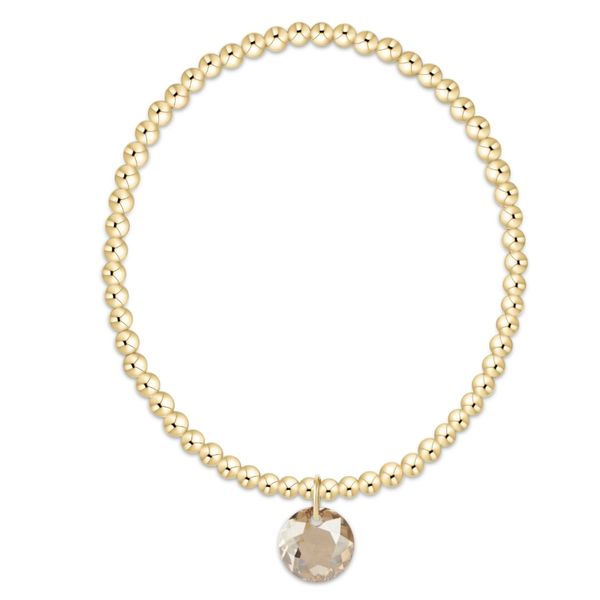 Enewton Classic Gold 3mm Bracelet - Reflection Small Charm - 11 Trinity Jewelers  Pittsburgh, PA