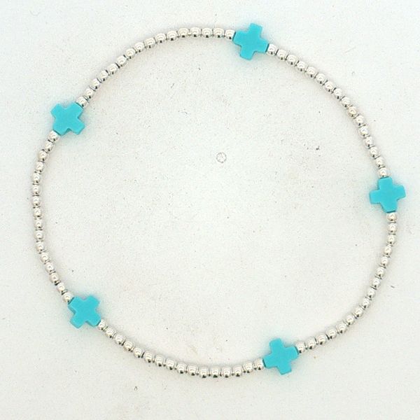 Enewton Signature Cross Small 2mm Sterling Bracelet - Turquoise Trinity Jewelers  Pittsburgh, PA