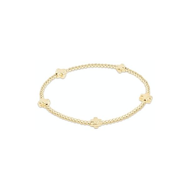 Enewton Egirl Signature Cross Small 2mm Gold Bracelet - Gold Trinity Jewelers  Pittsburgh, PA