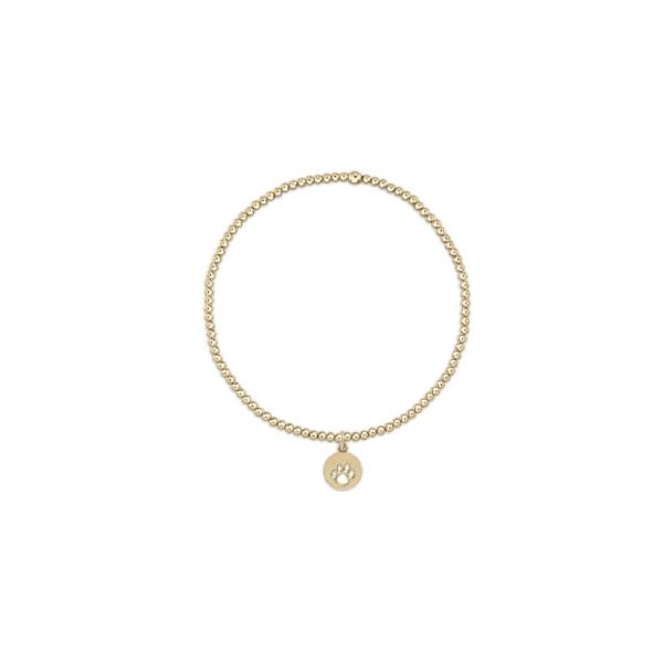Enewton Egirl  Classic Gold 2mm Bracelet - Paw Print Small Gold Disc Trinity Jewelers  Pittsburgh, PA