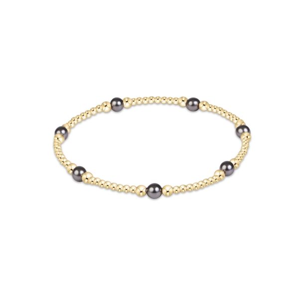 Enewton Purpose Pearl Dark Grey 4mm Gold Bracelet Trinity Jewelers  Pittsburgh, PA