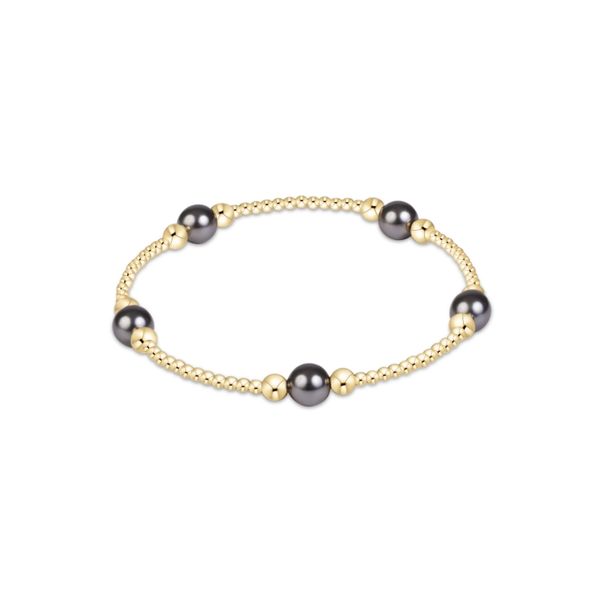 Enewton Purpose Pearl Dark Grey 6mm Gold Bracelet Trinity Jewelers  Pittsburgh, PA