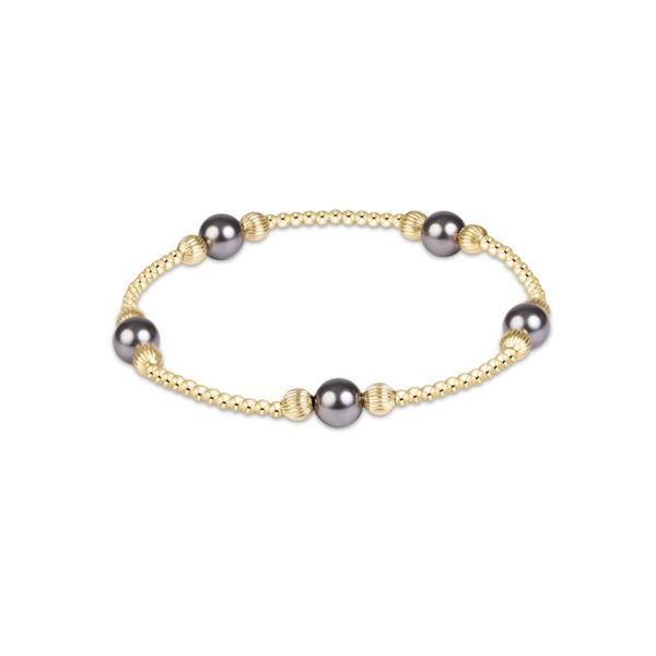 Enewton Purpose Pearl Dark Grey 6mm Dignity Gold Bracelet Trinity Jewelers  Pittsburgh, PA