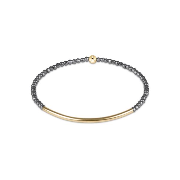 Enewton Bliss Bar Gold 2mm Silver Faceted Hematite Bracelet Trinity Jewelers  Pittsburgh, PA
