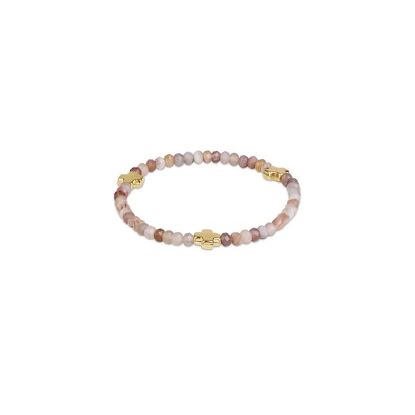 Enewton Signature Cross Gold 4mm Gemstone Bracelet - Botswana Agate Trinity Jewelers  Pittsburgh, PA
