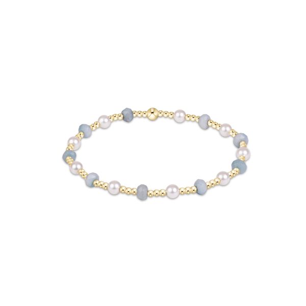Enewton Sincerity Gemstone & Pearl 4mm Bracelet - Aquamarine Trinity Jewelers  Pittsburgh, PA
