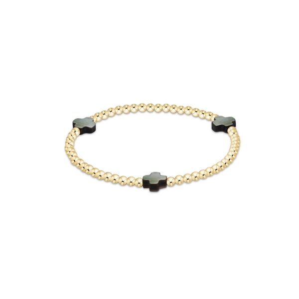 Enewton Extends Signature Cross 3mm Gold Bracelet - Mother of Pearl Trinity Jewelers  Pittsburgh, PA