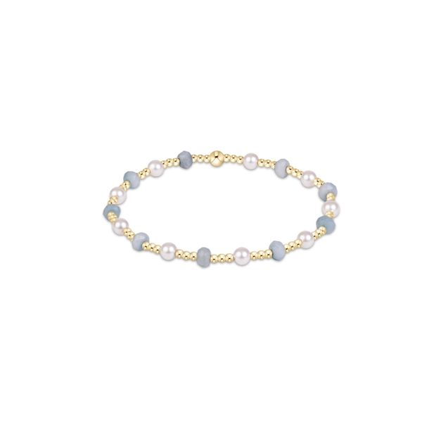 Enewton Extends Sincerity Gemstone & Pearl 4mm Bracelet - Aquamarine Trinity Jewelers  Pittsburgh, PA