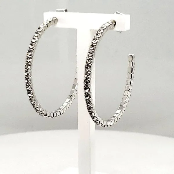 Crystal Hoop Earrings Trinity Jewelers  Pittsburgh, PA