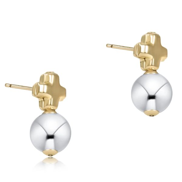 Enewton Signature Cross Mixed Metal Stud - Classic Sterling Trinity Jewelers  Pittsburgh, PA