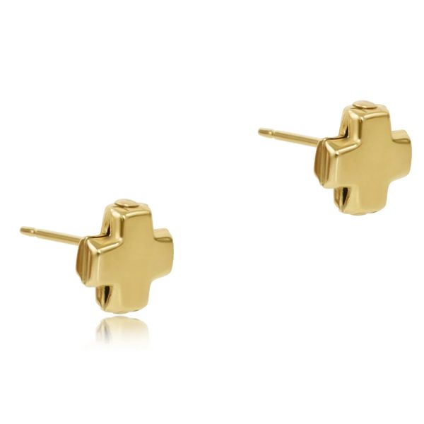 Enewton Signature Cross Gold Stud - Gold Trinity Jewelers  Pittsburgh, PA