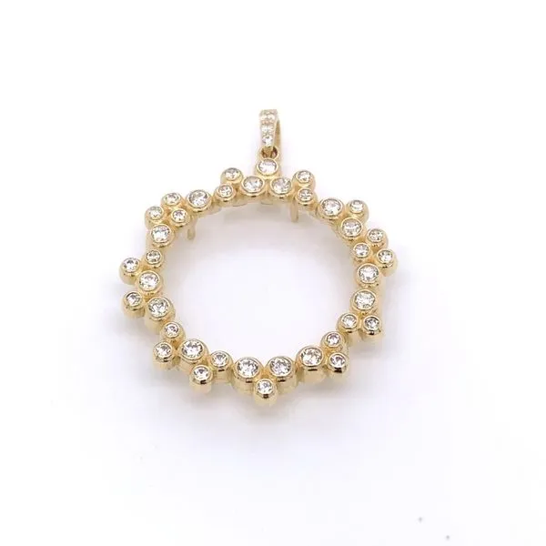 Coin Frames in 14 Karat Yellow Gold CZ 3.4 Grams similar item image