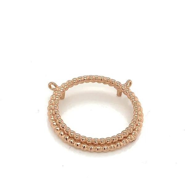 Coin Frames in 14 Karat Rose Gold 2.6 Grams Tzfasman Jewelers Brooklyn, NY