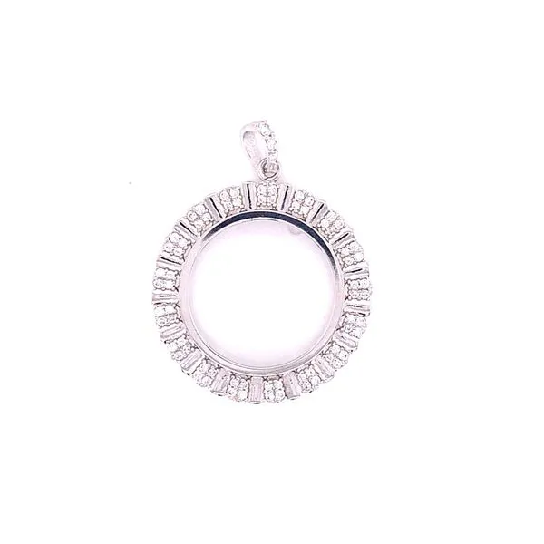 Coin Frames in 14 Karat White Gold 3.5 Grams Tzfasman Jewelers Brooklyn, NY