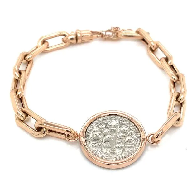 Coin Frames in 14 Karat Rose Gold 9.6 Grams Tzfasman Jewelers Brooklyn, NY