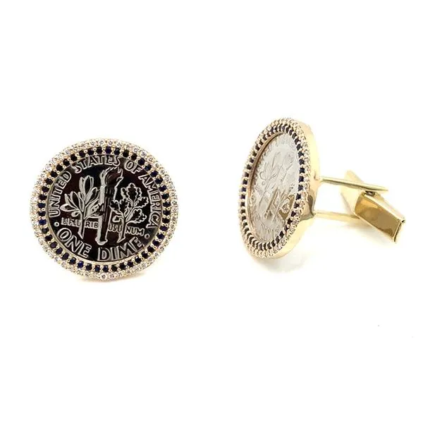Coin Frames in 14 Karat Yellow Gold Tzfasman Jewelers Brooklyn, NY