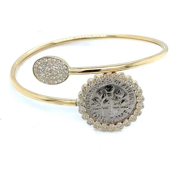 Coin Frames in 14 Karat Yellow Gold Tzfasman Jewelers Brooklyn, NY