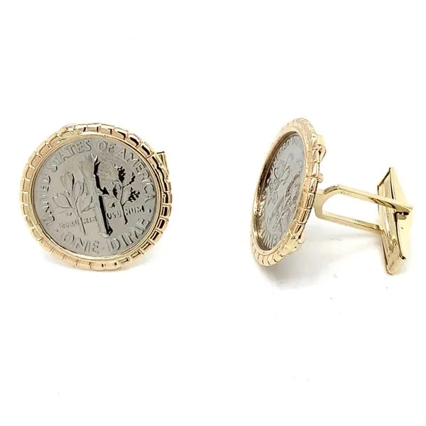 Coin Frames in 14 Karat Yellow Gold 7.8 Grams Tzfasman Jewelers Brooklyn, NY