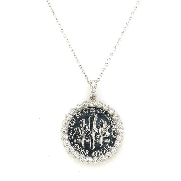Coin Frames in 14 Karat White Gold Tzfasman Jewelers Brooklyn, NY