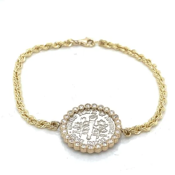Coin Frames in 14 Karat Yellow Gold Tzfasman Jewelers Brooklyn, NY