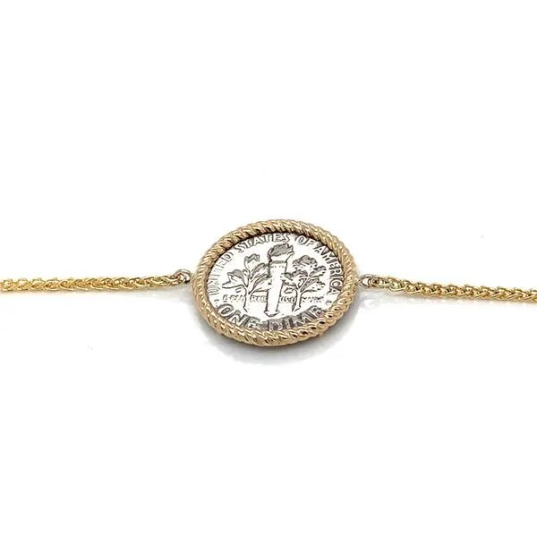Coin Frames in 14 Karat Yellow Gold 2.9 Grams Tzfasman Jewelers Brooklyn, NY