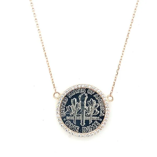 Coin Frames in 14 Karat Rose Gold Tzfasman Jewelers Brooklyn, NY