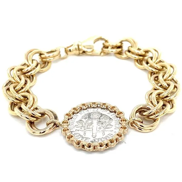 Coin Frames in 14 Karat Yellow Gold 15.6 Grams Tzfasman Jewelers Brooklyn, NY