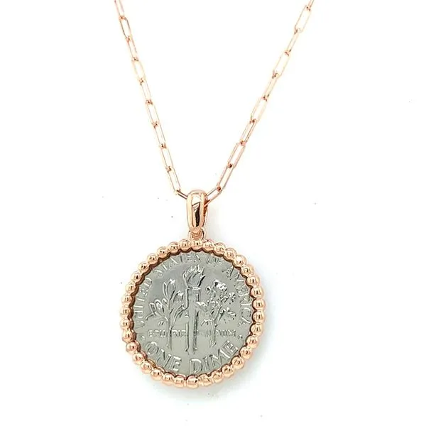 Coin Frames in 14 Karat Rose Gold 3.3 Grams Tzfasman Jewelers Brooklyn, NY
