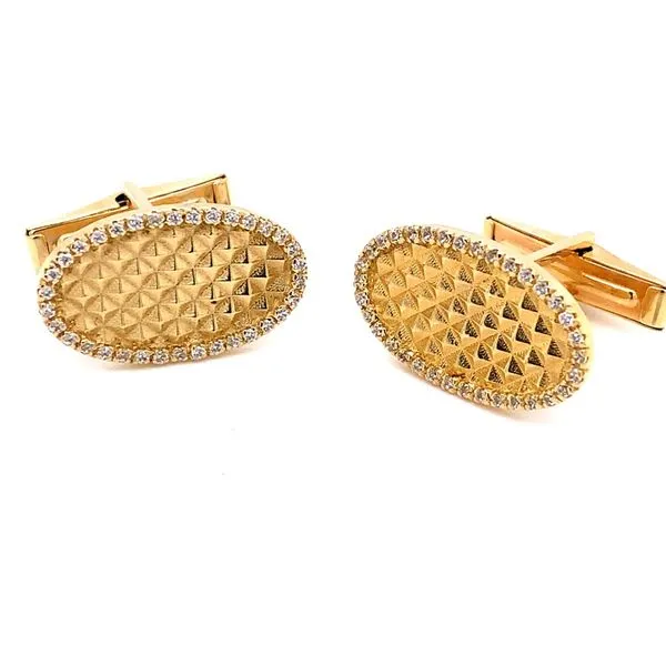 Mens Cufflnks in 14 Karat Yellow Gold similar item image