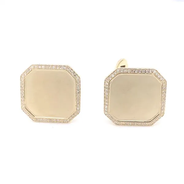 Mens Cufflnks in 14 Karat Yellow Gold 6.15 Grams similar item image