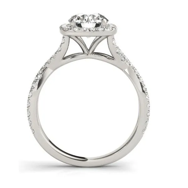 Diamond Engagement Rings in 14 Karat White Gold Image 2 Tzfasman Jewelers Brooklyn, NY