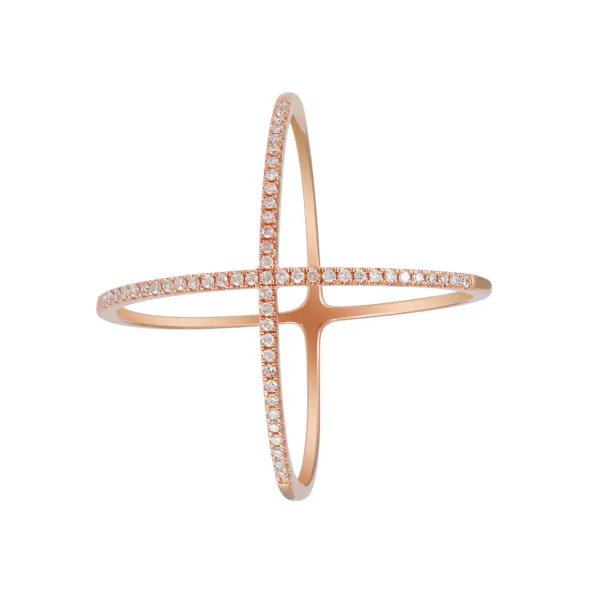 Diamond Fashion Rings in 14 Karat Rose Gold 2.22 Grams similar item image