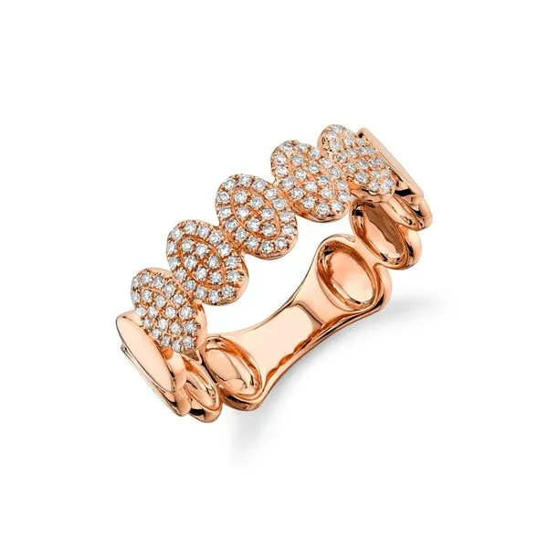 Diamond Fashion Rings in 14 Karat Rose Gold 3.30 Grams Tzfasman Jewelers Brooklyn, NY