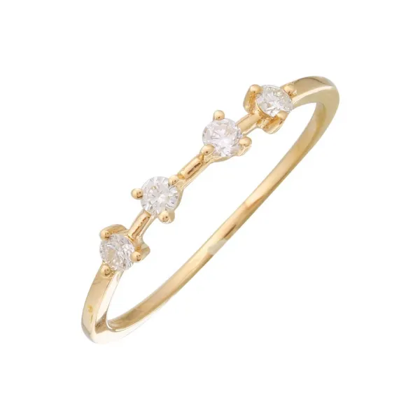 Diamond Fashion Rings in 14 Karat Yellow Gold 1.10 Grams Tzfasman Jewelers Brooklyn, NY
