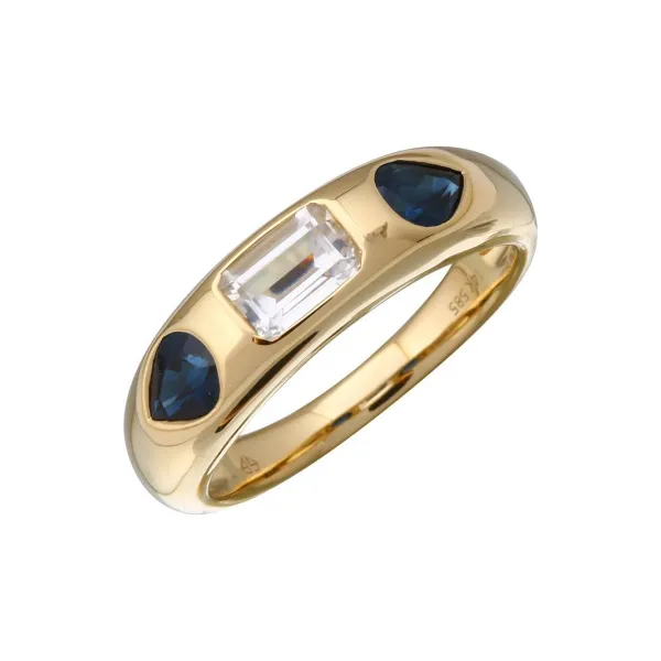 Diamond Fashion Rings in 14 Karat Yellow Gold 3.39 Grams Tzfasman Jewelers Brooklyn, NY