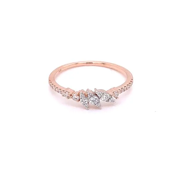 Diamond Fashion Rings in 14 Karat Rose Gold 1.36 Grams Tzfasman Jewelers Brooklyn, NY