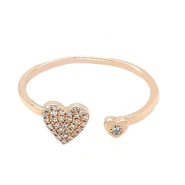 Diamond Fashion Rings in 14 Karat Rose Gold 1.33 Grams Tzfasman Jewelers Brooklyn, NY