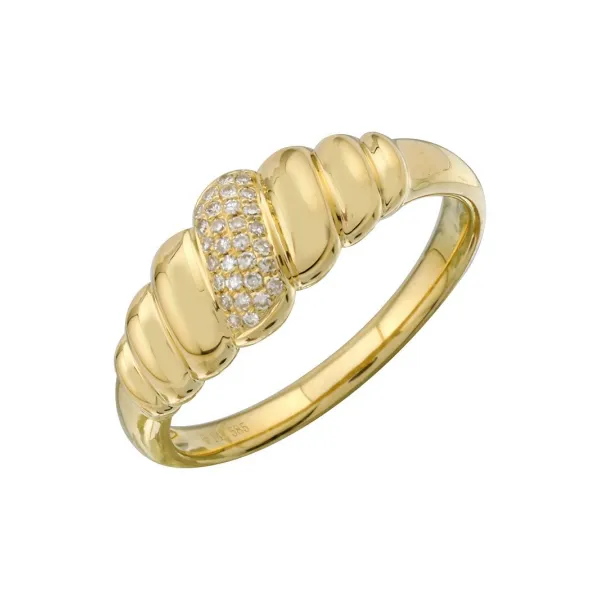 Diamond Fashion Rings in 14 Karat Yellow Gold 2.82 Grams Tzfasman Jewelers Brooklyn, NY